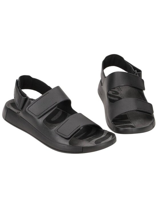 Ecco Cozmo 2.0 Sandals Men 46 (12-12.5) Black Leather Three Strap Adjustable main image 11